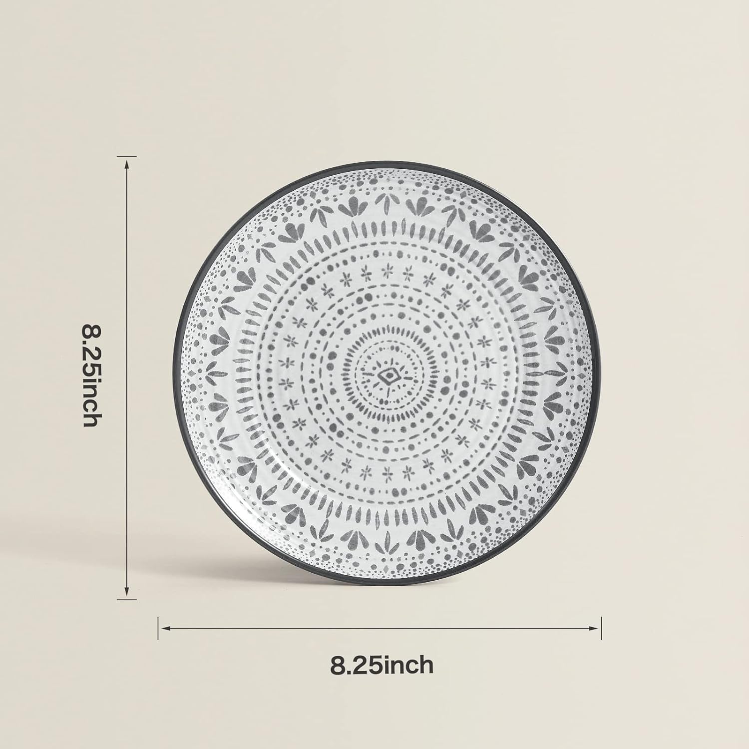 24-delige melamine campingbestekset voor 8 personen - Melamine borden- en bestekset, perfect voor campers, tuinfeesten en terrasfeesten