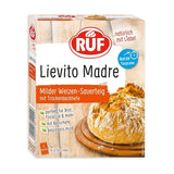 RUF Lievito Madre Sauerteig, Milder Weizen-Sauerteig, Mutterteig, Kurze Teigruhe Durch Enthaltene Trockenhefe, Lievito Madre Getrocknet Für Brot, Baguette, Focaccia, 3X35G Mengsel voor bakken en koken Naty Shop 35 G (3Er Pack) Kurze Teigruhe