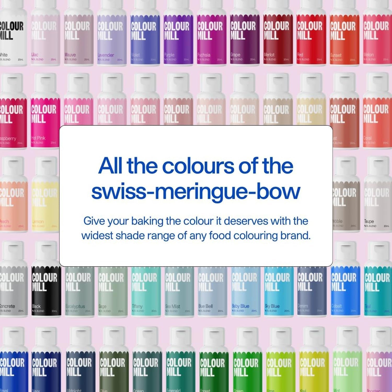 Color Mill op olie gebaseerde voedselkleur, lichtroze oliemengsel - kleurstof voor chocolade, fondant, muffins, cakes, bakken, bitterkoekjes - kleurstof voor taartdecoratie - 100 ml