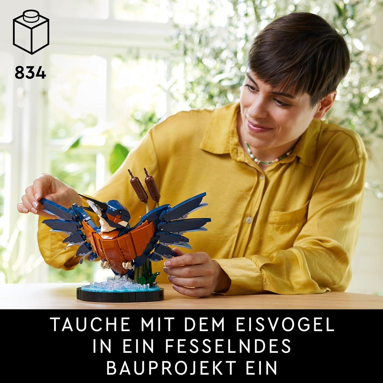 LEGO Icons Kingfisher modelbouwset voor volwassenen, vogelfiguur voor woonkamer of kantoor, huis- en kantoordecoratie, cadeau voor vogelliefhebbers en ornithologen, dames en heren 10331 Bouwsets Besuche in LEGO-Store