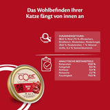 Wellness CORE 98% 12 x 85g, Rund - Natvoer voor katten, dikke paté, graanvrij, natuurlijk, hypoallergeen, eiwitrijk, rijk aan vlees
