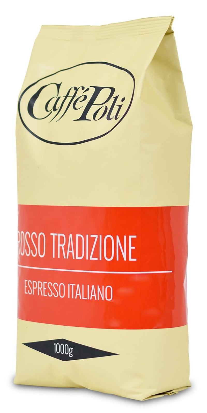Café Poli Rosso | Traditionele Espresso | Italiaanse espressobohnen | Ideaal voor Kaffeevollautomaten, Siebträger en Espressomashinen | 1 x 1kg