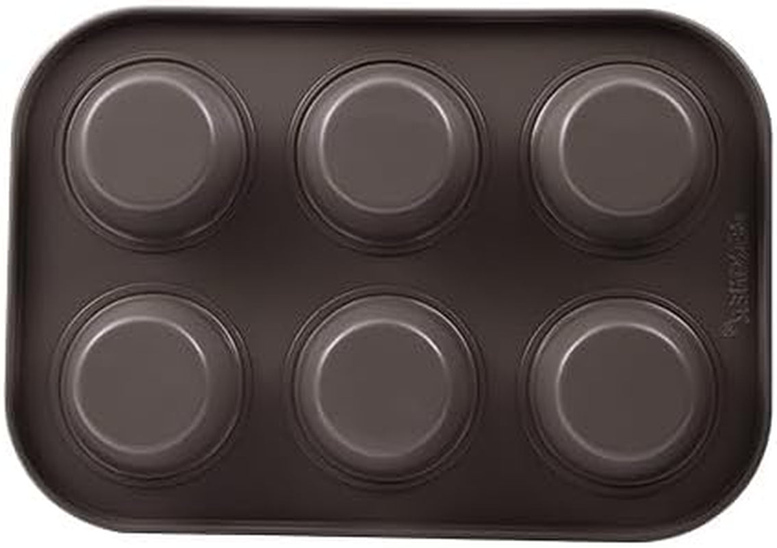 BERGNER BAKING LOVERS - Set Von 2 X 6 Cup Muffinformen - Kohlenstoffstahl Mit Ilag Essential, PFOA Frei, Leicht Zu Reinigen Vormen en bakplaten Naty Shop