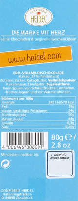 Heidel Thank You melkchocoladerepen 3x80g, 16 mini-repen van 5g per verpakking, Verschillende uitingen van dankbaarheid, Prachtig cadeau-idee
