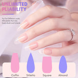 Makartt Poly Nail Extension Gel - 50 ML Extension Builder Acryl Poly Nägel Aufbaugel Extender Gel voor gelnagels voor nagelverlängerung, nagelstärkung, Nail Art Decoratie (transparant)