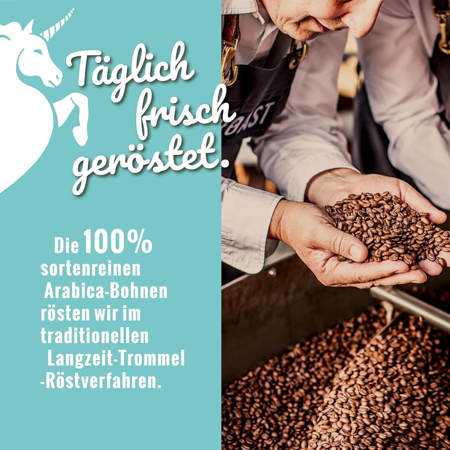 Blank Roast - EINZIG - 1kg - Kaffeebohnen kafeinfrei - 100% Arabica aus Peru - schonend & umweltfreundlich entkoffeiniert - säurearm mit voller Crema - ideaal voor jede Zubereitungsart