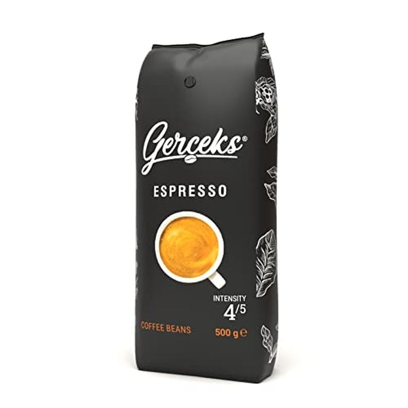 Espresso Kaffeebohnen sterk 500g, Barista Kaffee schokoladig en säurearm, Espressobohnen, Bohnenkaffee met Arabica en Robusta, fijne Crema, ideaal voor Cappuccino