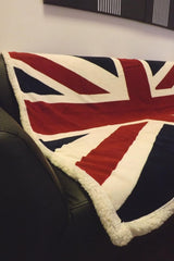 Rapport Union Jack Flag Extra Zacht Fleece Bed/Bankdeken Rood/Wit/Blauw. Bedden en Dekens Rapport Rood/Wit/Blauw
