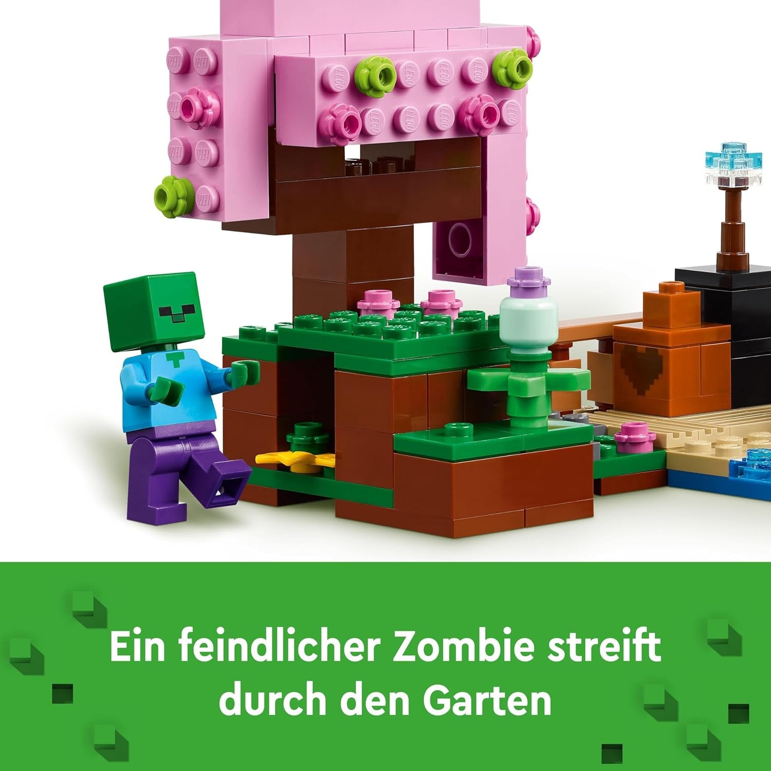 LEGO Minecraft Kersenbloesemboomgaard Speelgoedtuin om te ontdekken met Sunny, Sniffer, Zombie en Bijen Gamercadeau voor jongens en meisjes vanaf 8 jaar 21260 Bouwsets Beuche in LEGO-Store