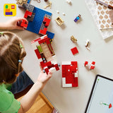 LEGO Minecraft The Mushroom Cow House Videogame Bouwspeelgoed Mushroom Land-model met minifiguren Steve en andere personages Speelset voor jongens en meisjes vanaf 8 jaar 21270 Bouwsets Beuche bij LEGO-Store