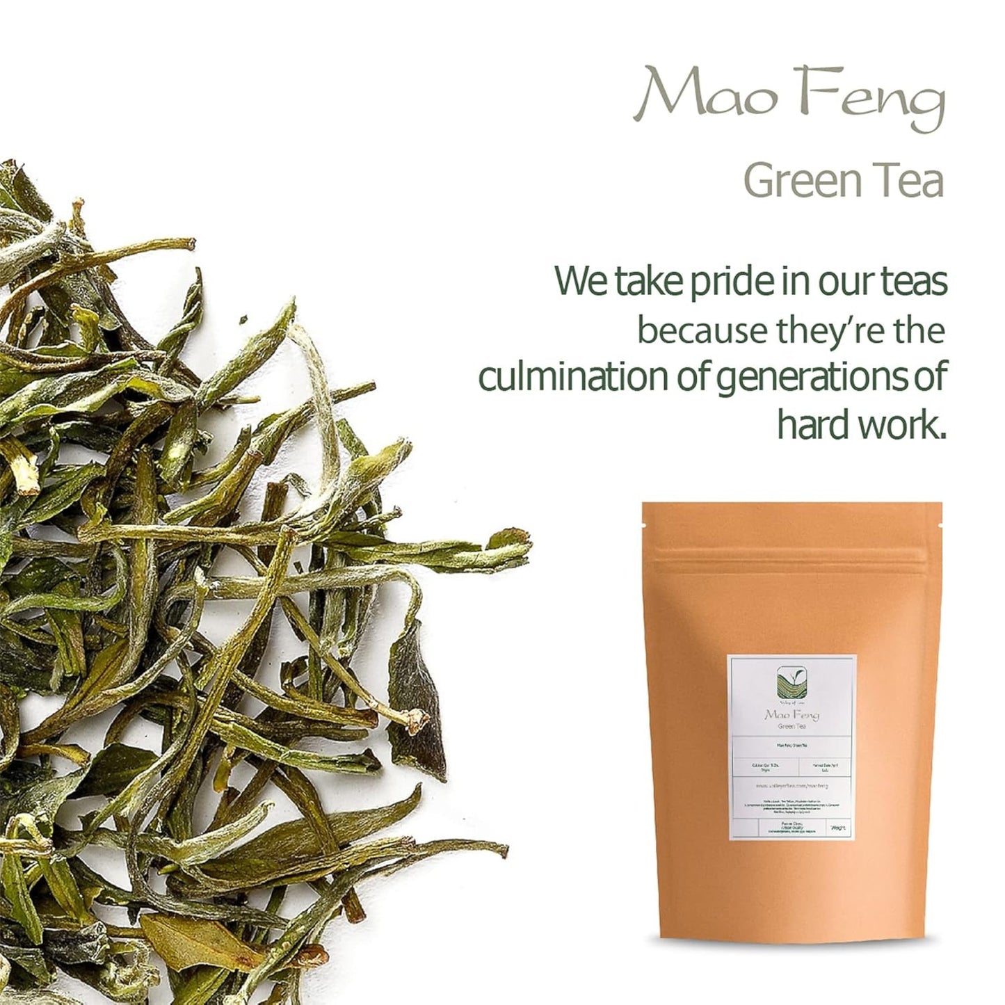 Mao Feng Huangshan Groene Thee - Beroemde Chinese thee uit Huang Shang - Maofeng Gele Bergen Groene Theebladeren China Mao Feng Thee Biologische Groene Thee Chinese Groene Thee Groene Thee