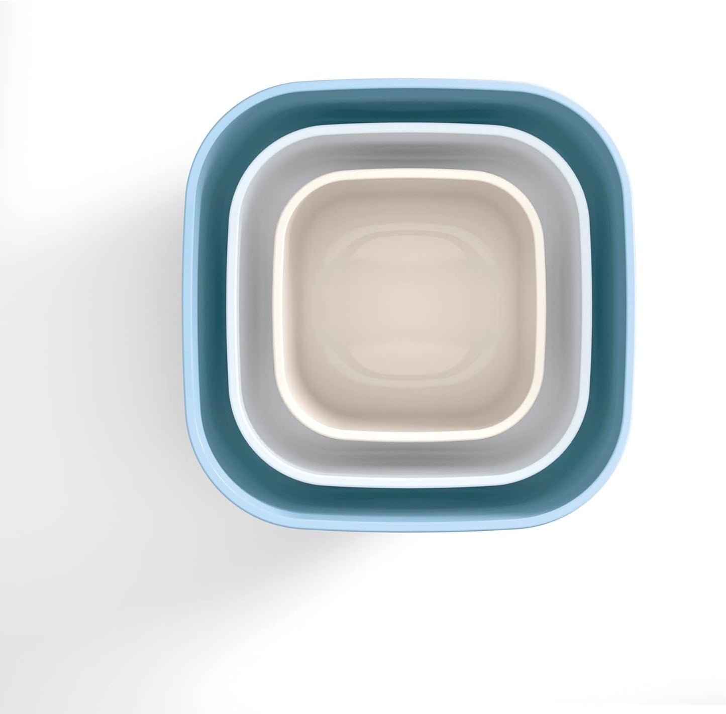 Guzzini - Kitchen Active Design, STORE&MORE Set van 3 luchtdichte dozen voor koelkast/vriezer/magnetron, hoog - 19,5 x 19,5 x h12,3 cm | 750/1550/2800 cc- 17070852 Voedselbewaardozen Naty Shop