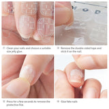 360 stuks doorzichtige zelfklevende nagelstrips nagellijm dubbelzijdig zelfklevende strips doorzichtige DIY manicure decoratie