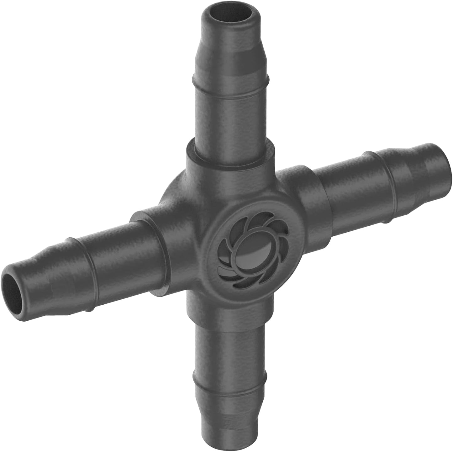 Gardena Micro-Drip-System - Kruisverbinding 4,6 mm (3/16 inch): Accessoire voor aftakverdeling en druppelleidingen, knikvrije installatie met Easy & Flexibele aansluittechniek (13214-20)