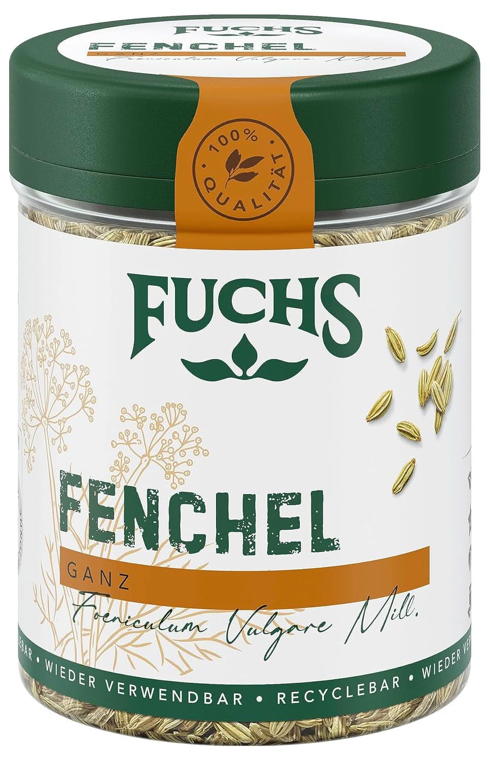 Fuchs - Hele venkel - zoete en kruidige smaak voor fruitsalades - 45 g Condimente Naty Shop