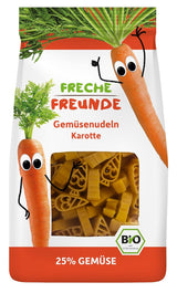 Freche Freunde Biologische Groentennoedels 'Wortel' 25% Plantaardig Inhoud Veganistisch 6 Pack (6 x 300g)