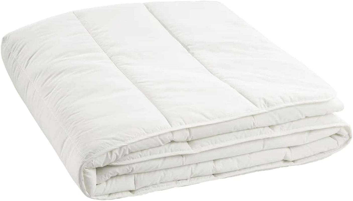 Prestige Italiaans beddengoed microvezel zomerdekbed, wit, dubbel, 100% dekbedden en dekbedden Naty Shop dubbel