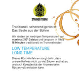 STARKER TOBAK Monsooned Malabar-koffie, hele bonen, handgebrand - medium gebrand, India, 100% Arabica, geschikt voor filterkoffie, Franse pers, volautomatische koffiezetapparaten, zacht voor de maag - extra lage zuurgraad