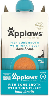 Applaws 100% natuurlijk kattennatvoer - visgratensoep met tonijn, 12 filterzakjes x 85 g