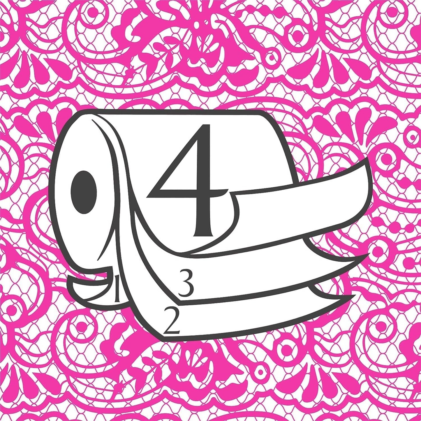 Toiletpapier Renova 4 lagen wit gedecoreerd geurend - 12 rollen rol Blanco Decorado Perfumado