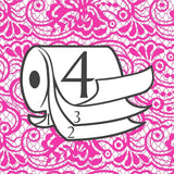 Toiletpapier Renova 4 lagen wit gedecoreerd geurend - 12 rollen rol Blanco Decorado Perfumado