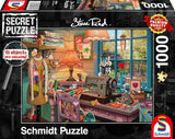 Schmidt Spiele 59654 Geheime puzzel, In het naaiatelier, puzzel 1000 stukjes Puzzel Naty Shop Standaard titel