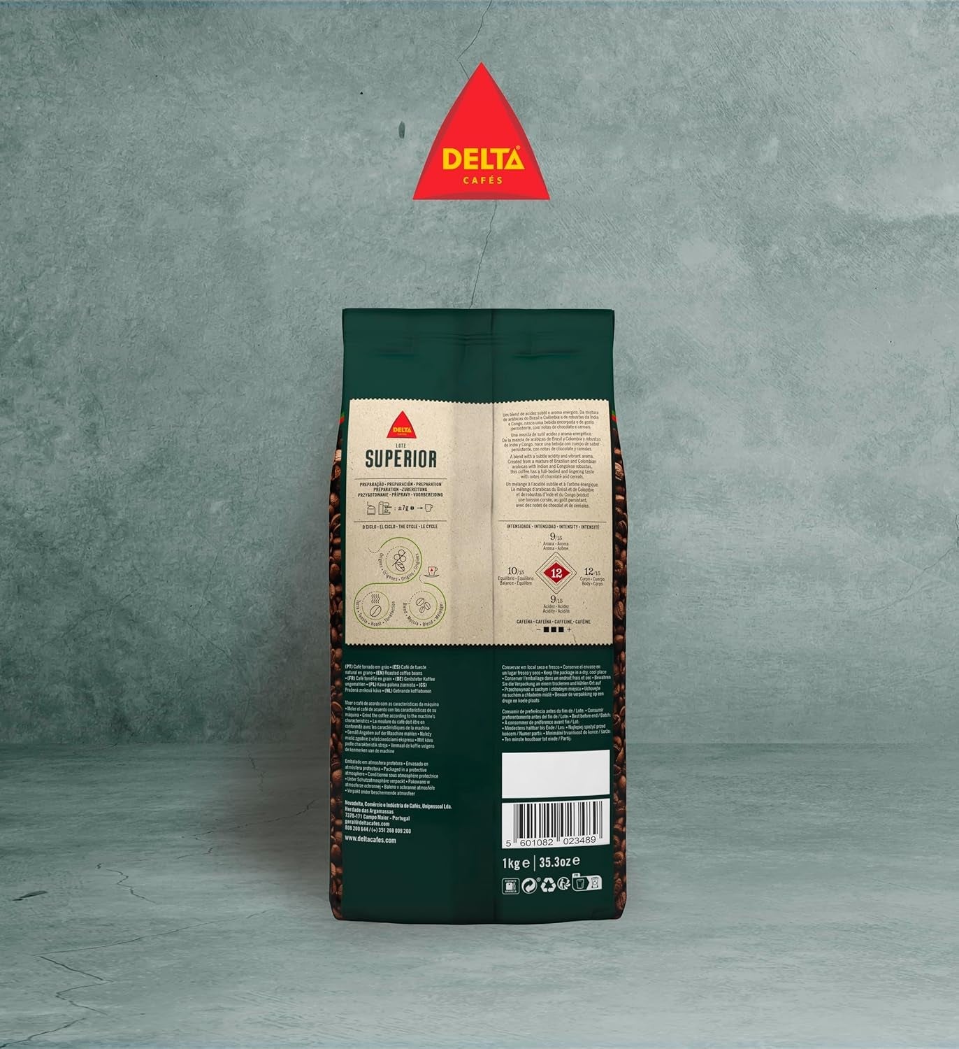 Partij verpakking Delta Superior koffiebonen 1 kg