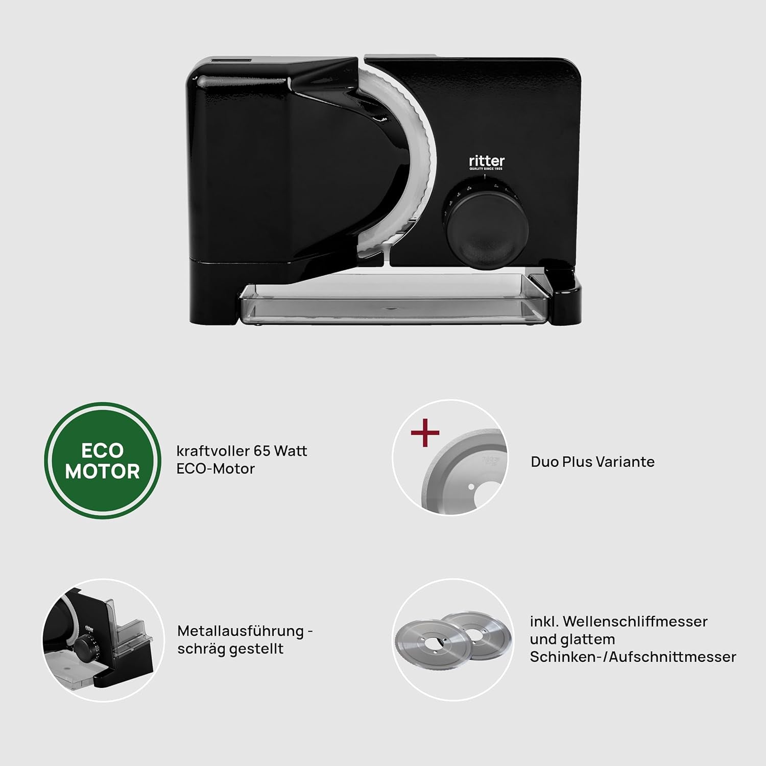 Ritter E 16 Duo plus Multifunctionele elektrische metaalsnij- en snijmachine met milieuvriendelijke motor, made in Germany Shredders en Slicers Naty Shop