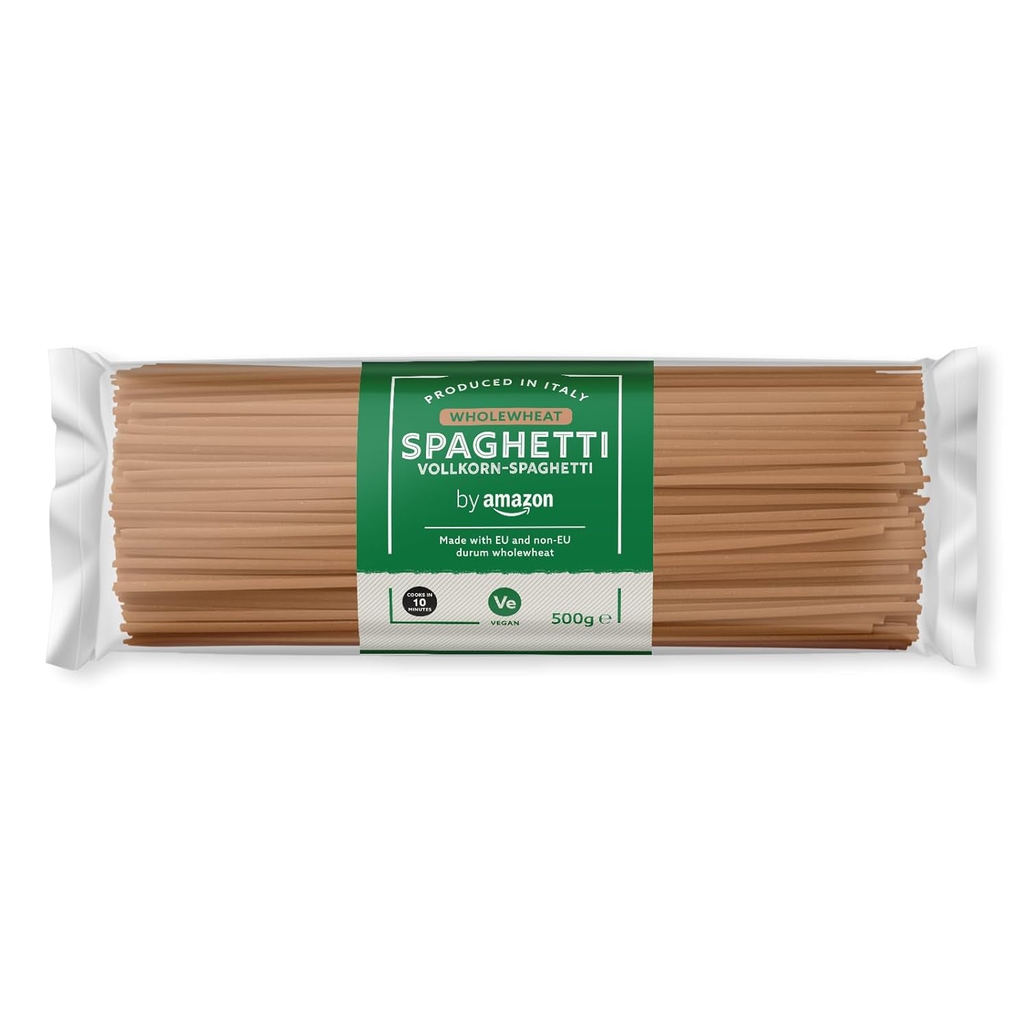 Volkorenspaghetti van Amazon, 500g