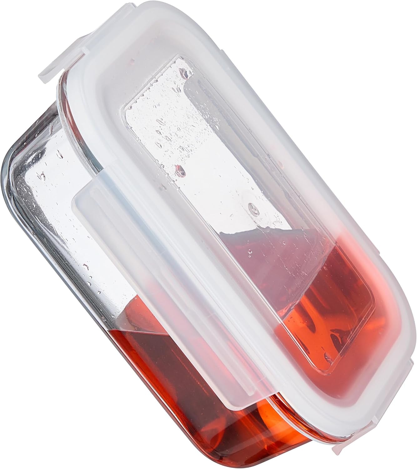 Relaxdays glazen containers met deksel, set van 6, 370 ml, voedselbewaarcontainers, plastic deksel, luchtdicht, glazen pot, transparante voedselbewaardozen Naty Shop