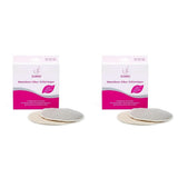 ELANEE Zoogcompressen, zilver, antibacterieel en wasbaar - Zacht en verfrissend Voeding en borstvoedingsaccessoires Bebe Naty Shop 2 stuks (pak van 2)