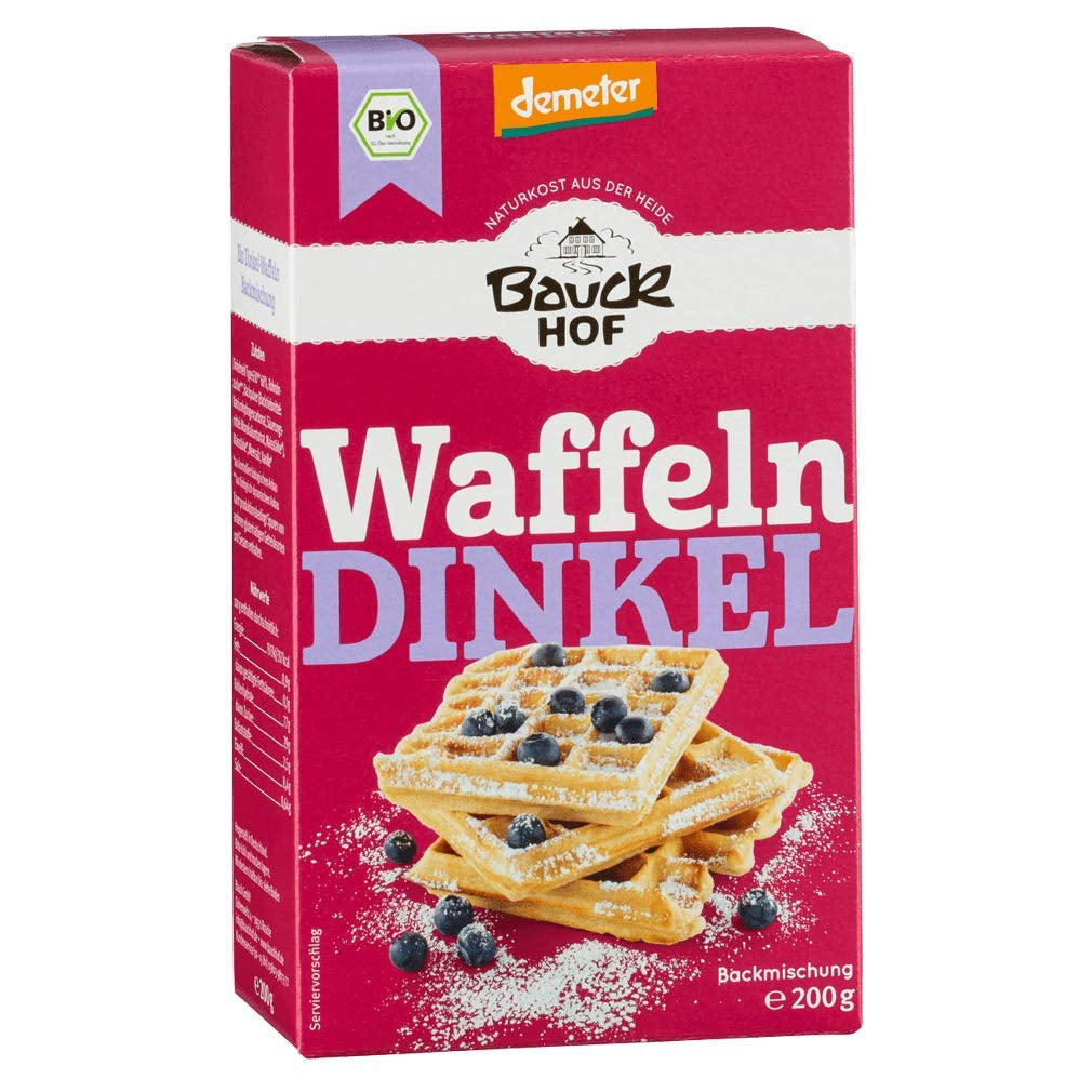 Demeter Bauck Hof Bio Dinkel Wafel, 200 G Mengsel voor bakken en koken Naty Shop 200 G (2Er-pakket)