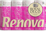 Toiletpapier Renova 4 lagen wit gedecoreerd geurend - 12 rollen rol Blanco Decorado Perfumado