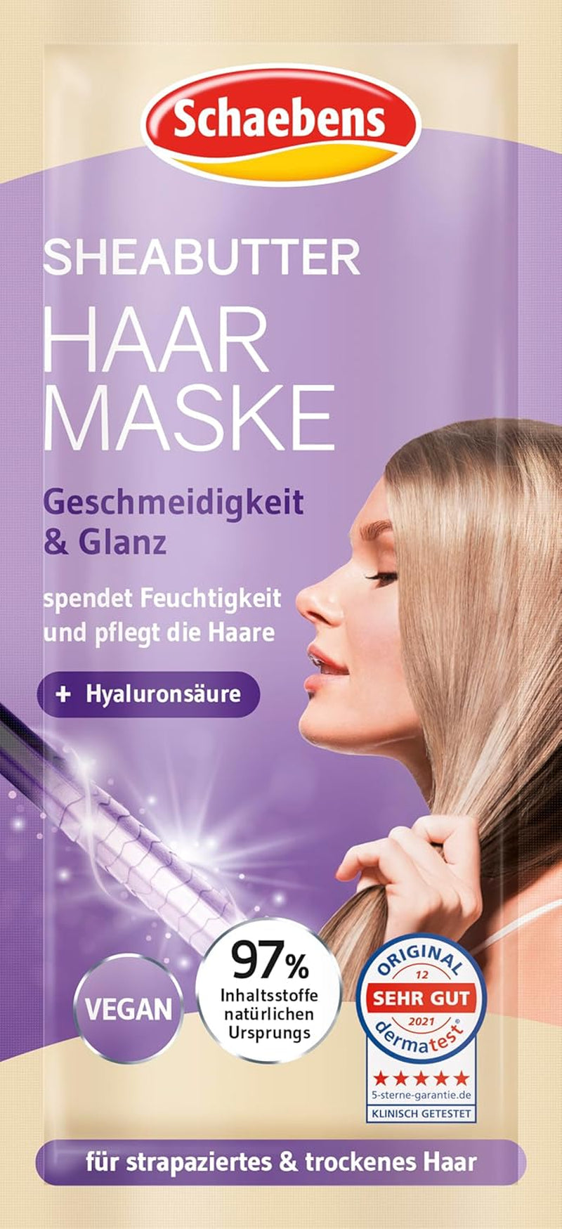 Karitéboter haarmasker - soepelheid en glans - voor beschadigd en droog haar VEGAN Naty Shop haarmasker Standaard titel