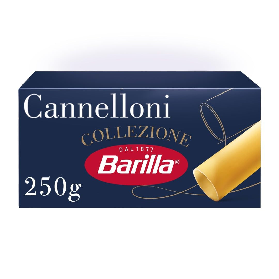 Barilla Collezione Cannelloni Durumtarwe Pasta van hoge kwaliteit, altijd Al Dente, verpakking van 12 (12 x 250 g)