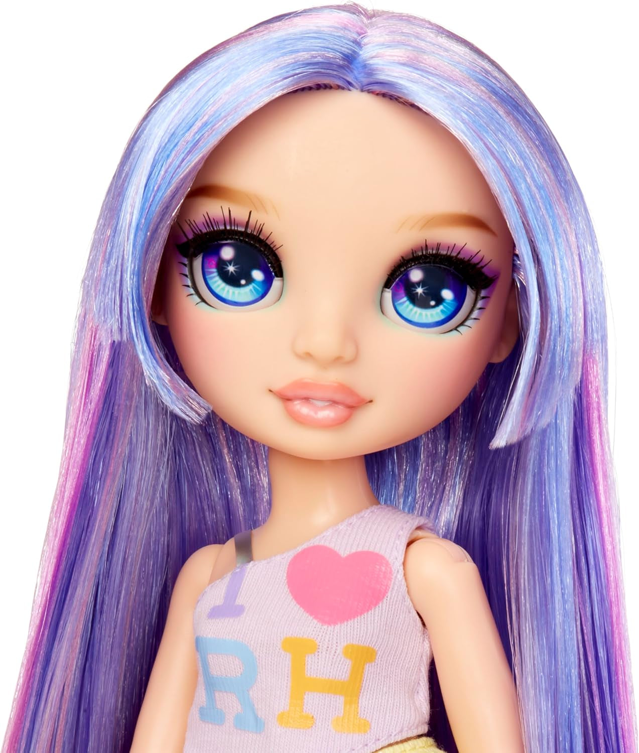 Rainbow High My Fashion Style Pop - Paars - 28 cm Paarse modepop met aantrekkelijke outfit en stijlvolle tas, om te spelen, poseren, verzamelen, voor kinderen van 4-12 jaar