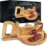 Traditionele worstsnijder - Worstguillotine - 30 X 19 X 12 Cm - Massief houten raspen en snijmachines Naty Shop Standaardtitel