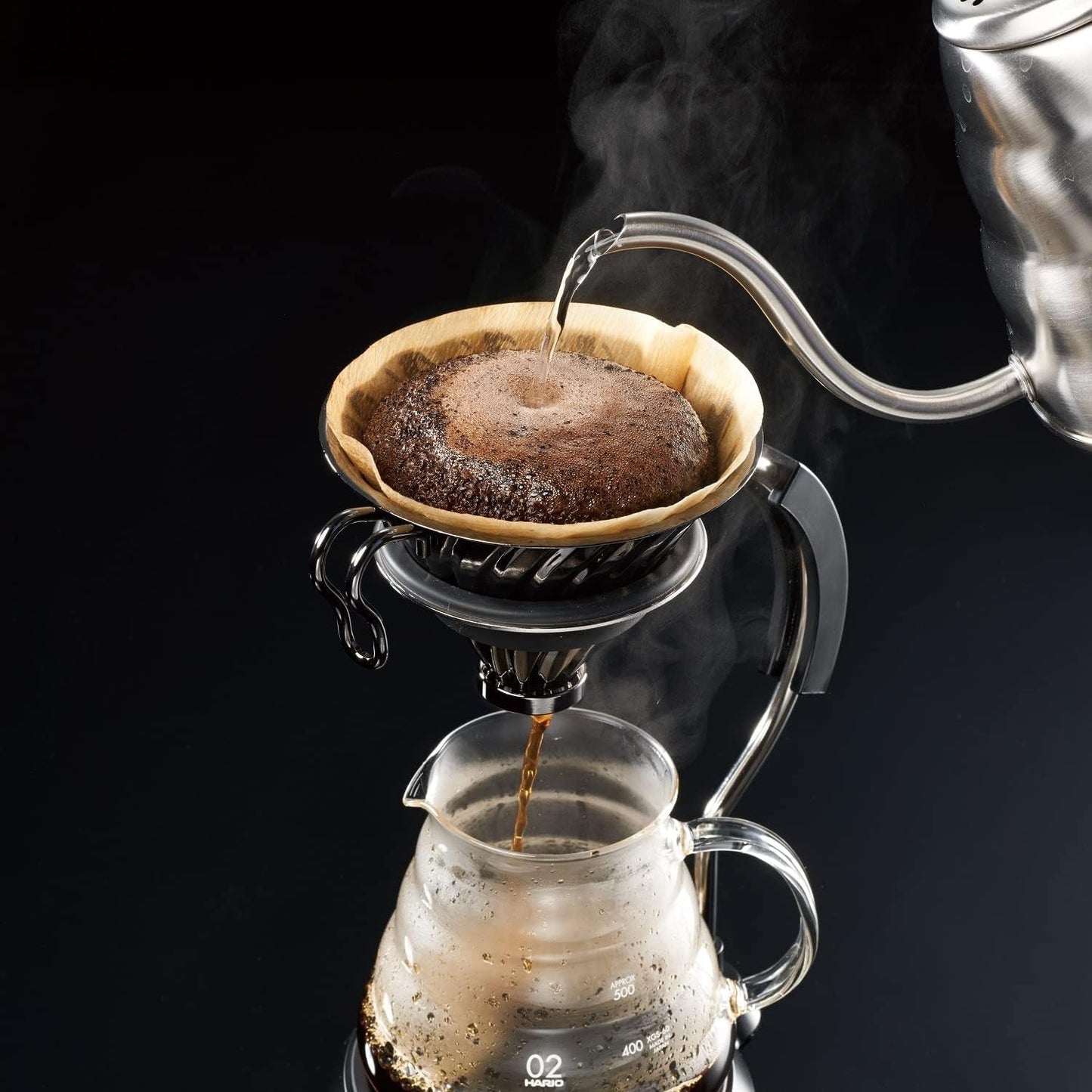 Metalen koffiedruppelaar V60