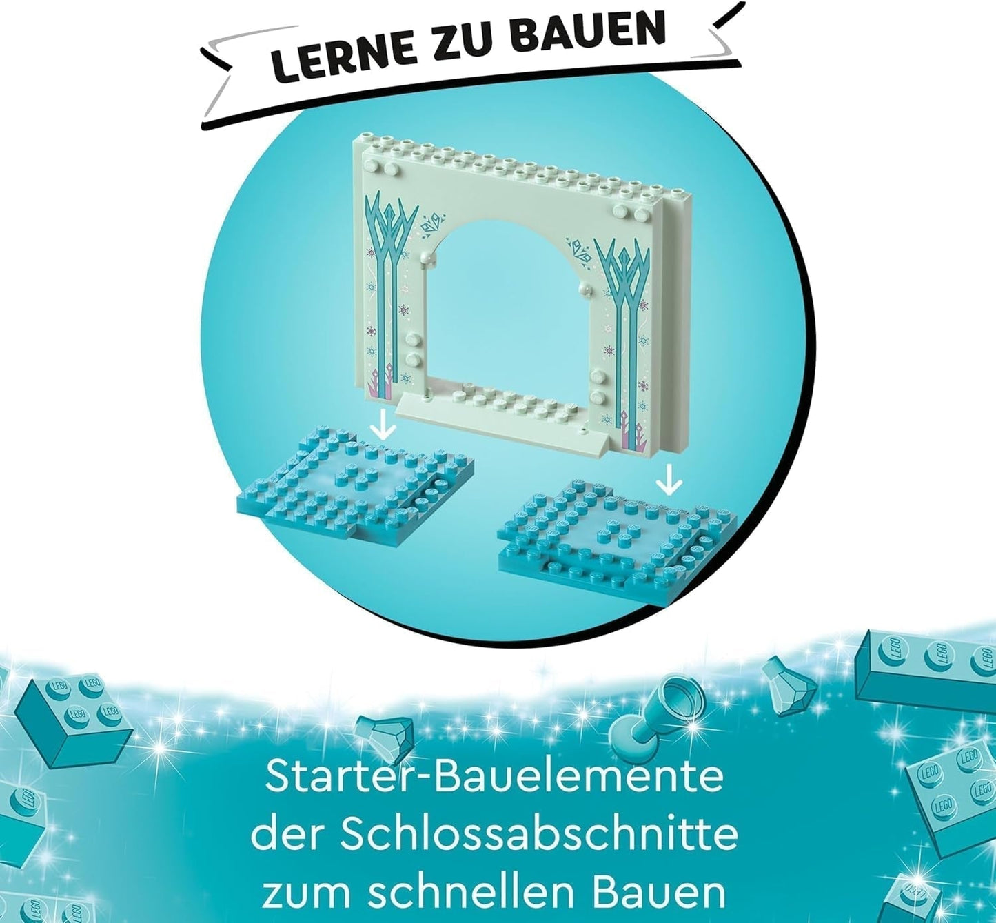 LEGO Disney Frozen Elsa's ijspaleis, kasteel van de ijskoningin, prinses ELSA en Anna poppenspeelgoed, plus 2 dierenfiguren, geweldig cadeau voor meisjes en jongens van 4 jaar oud 43238 Bouwsets Besuche in LEGO-Store