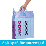 Mattel Disney Frozen - Kasteel Arendelle poppenhuis (60 cm+) met Elsa pop, 4 speeltuinen en 15 Disney Frozen II meubels en accessoires, HLW61