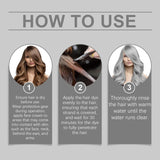 2-in-1 natuurlijke essentie-extract zilveren haarverf, Detroit Rain zilveren haarverf, metallic zilveren haarverf, zilveren haarverf voor donker haar, zilveren haarverf, permanente haarverf (1 stuk) Naty Shop haarverf