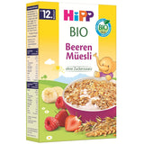 HiPP Bio Beeren-Müesli (8 x 200 g), ab 12. Monat, ohne Zuckerzusatz, onder fijne Stückchen - leicht zu kauwen, in de beste Bio-Qualität