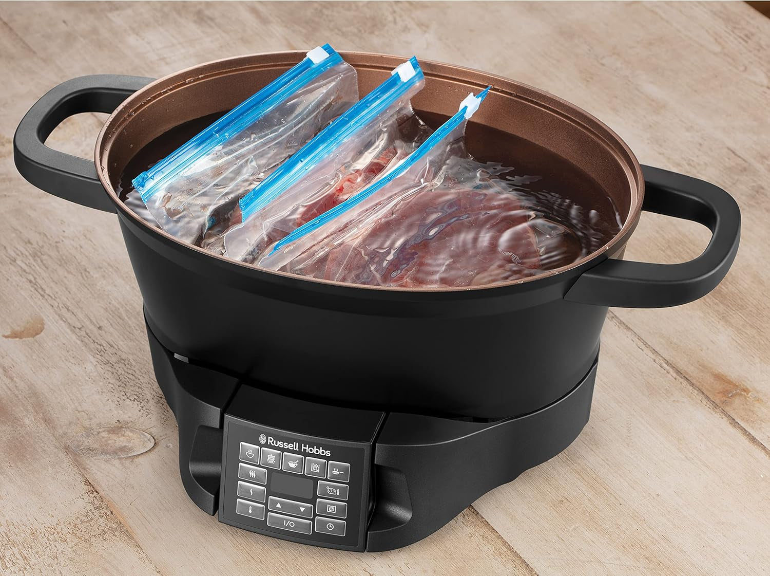 Multicooker Russell Hobbs 6,5L, digitaal display, 8 kookfuncties Slowcooker Naty Shop