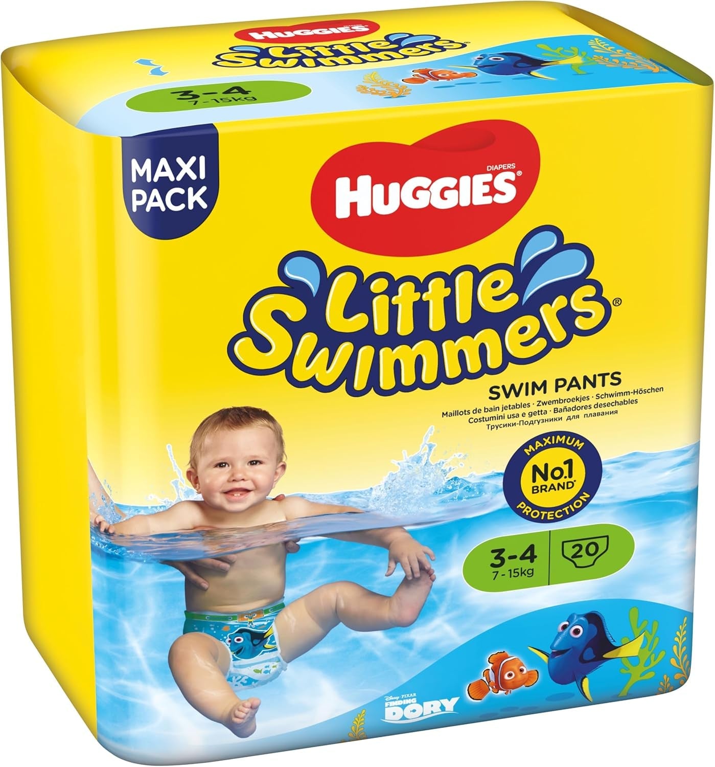 Huggies Little Swimmers Zwemluiers, maat 3-4 (7-15 kg), 1 verpakking van 20