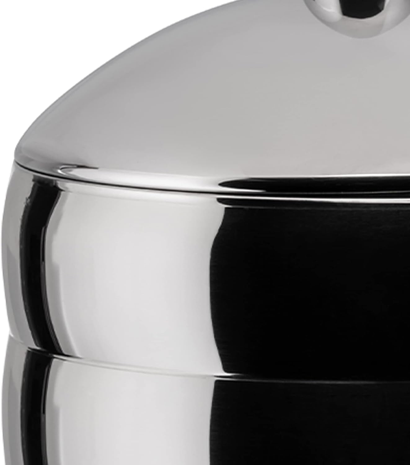 Alessi Kalistò 2 CB02 - Keukenpot in roestvrij staal 18/10 met aluminium knop, 114 cl, zilver Voedselbewaardozen Naty Shop