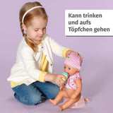 BABY Born Lena (meisje) 36 cm, pop met 7 functies voor kinderen vanaf 1 jaar, werkt zonder batterij, grote pop 36 cm, 834596 Zapf Creation, roze Naty Shop poppen