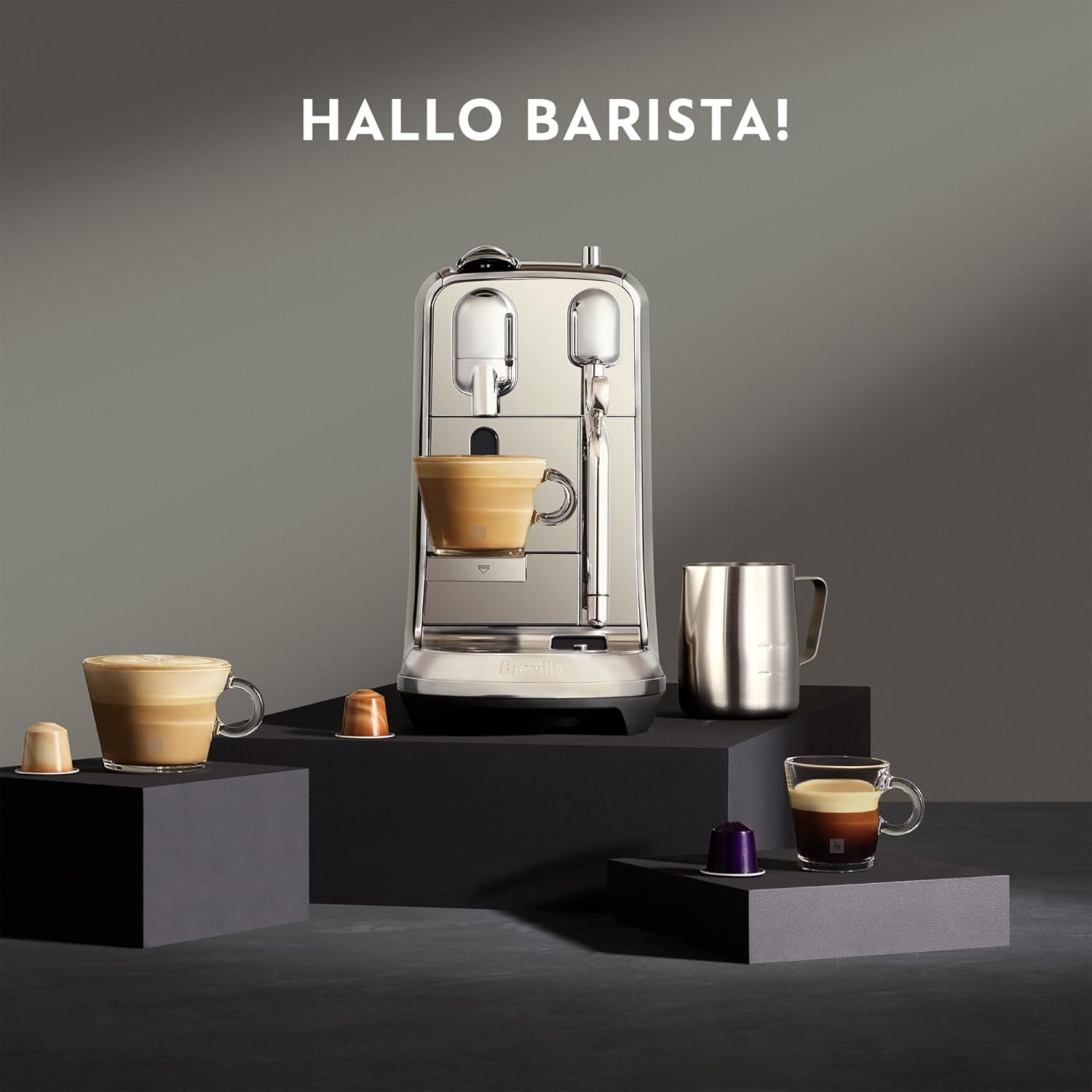 Sage Nespresso SNE800BSS Creatista Plus capsule-espressomachine, geborsteld roestvrij staal