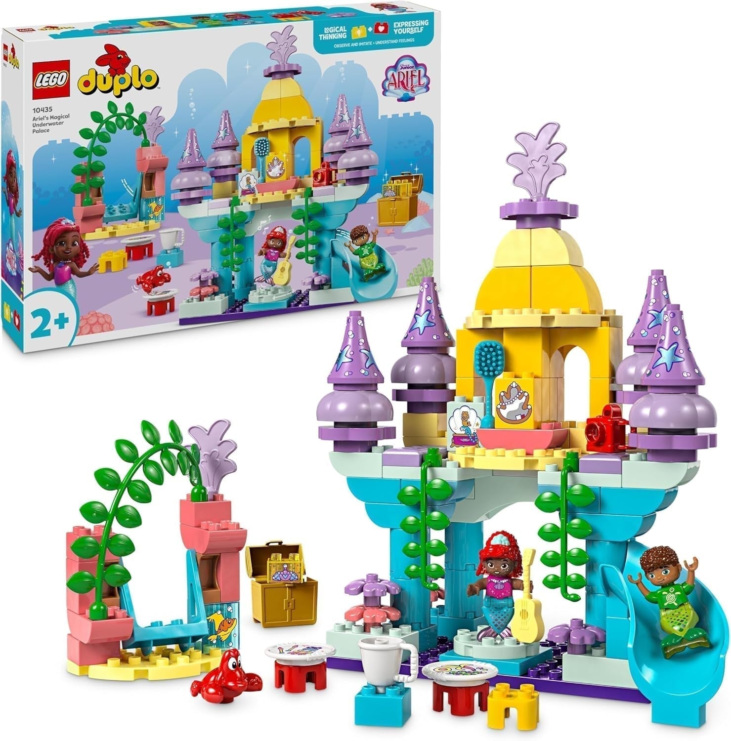 LEGO DUPLO | Disney Ariel's magische onderwaterpaleis, educatief speelgoed voor Ariël de zeemeermin, onderwaterkasteel voor kinderen vanaf 2 jaar 10435 Bouwsets Besuche in LEGO-Store Standaard titel