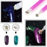 Nail Art Werkzeug Magnetstift, 10 Stück Nagel Magnet Stick Tool Set, Nagel Magnet Stift en Starker Magnet Stock Punktierungsstifte Für DIY 3D Magnetics Katzenauge UV Gel Polnisch Nagel Kunst