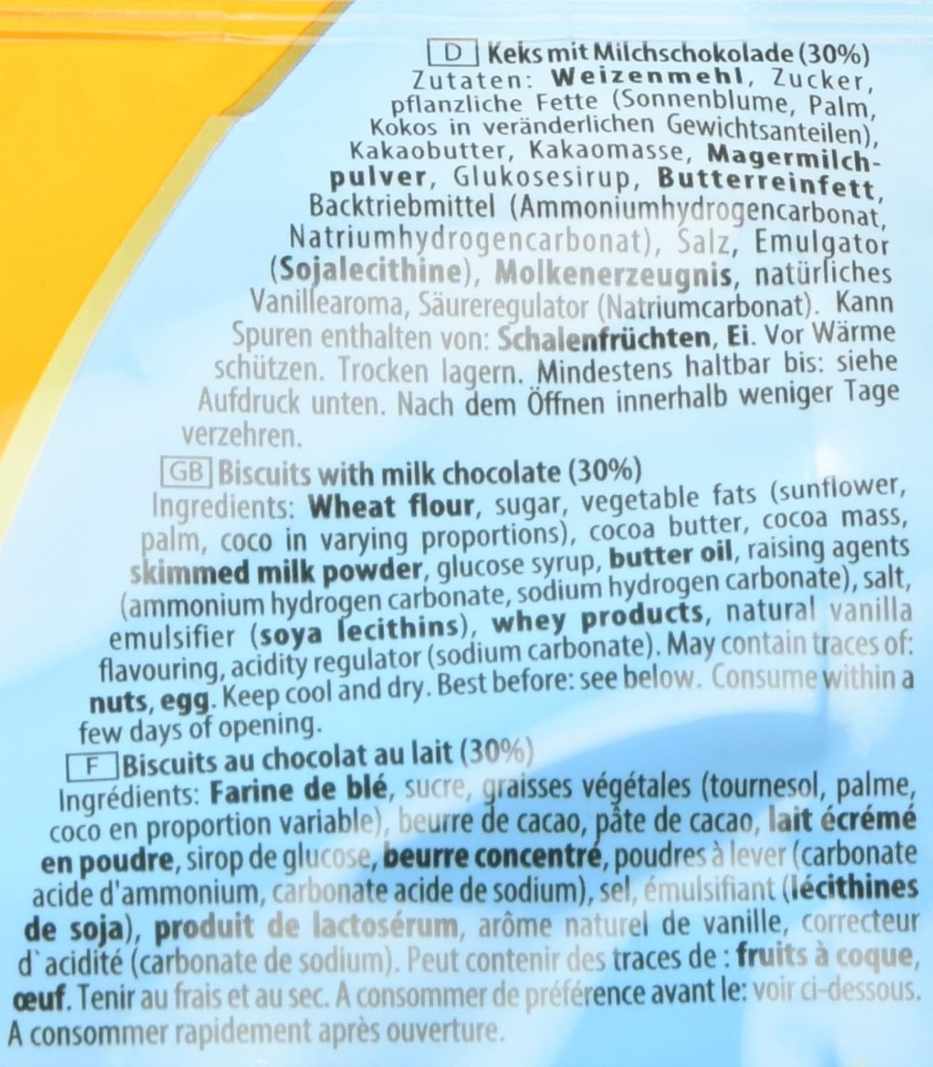 Griesson Chocolade Minikoekjes, 12 stuks (12 zakjes x 125 g)